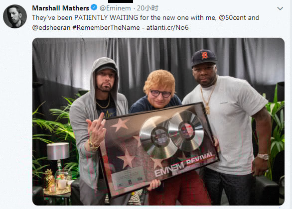 Ed Sheeran赞Eminem是一个非常非常好的爸爸 