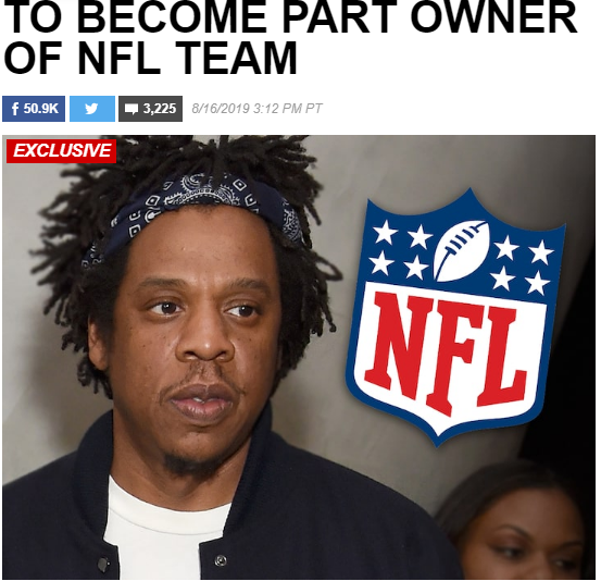 Jay Z将成为NFL美国橄榄球大联盟球队老板..