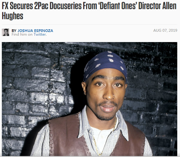Tupac的记录类电视剧集最新进展