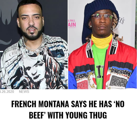 French Montana说他和Young Thug没有Beef