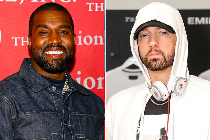 Kanye回应历史上唯二说唱歌手自己制作钻石单曲, 谈Eminem制作功力