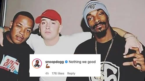 Snoop Dogg：Dre都羡慕Eminem在我新专辑里的客串