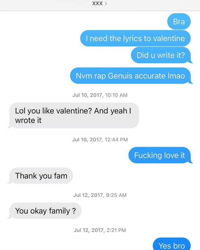 XXXTentacion去世三周年 Lil Yachty分享珍贵的短信记录