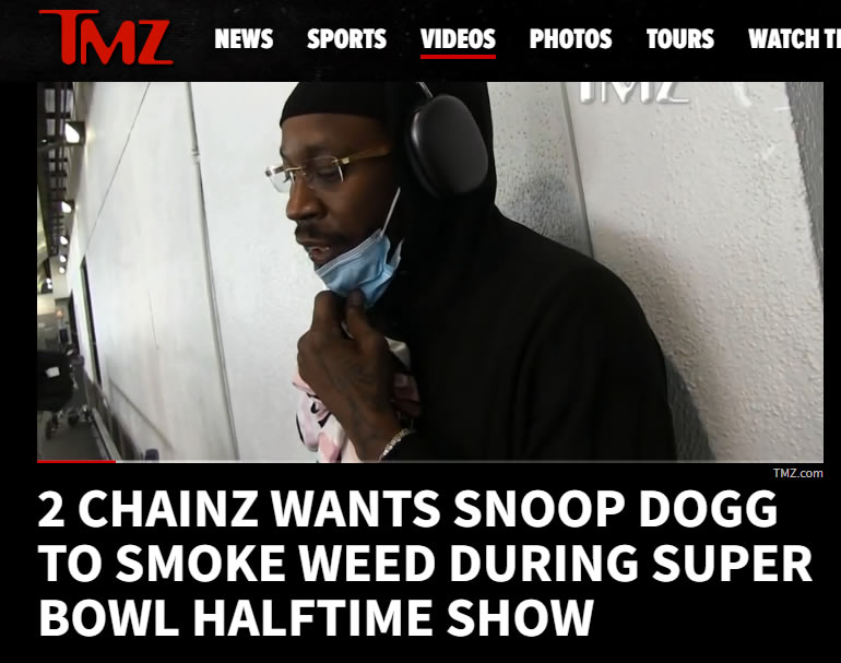 2Chainz：如果Snoop Dogg可以在超级碗上抽一根，那绝对是传奇时刻