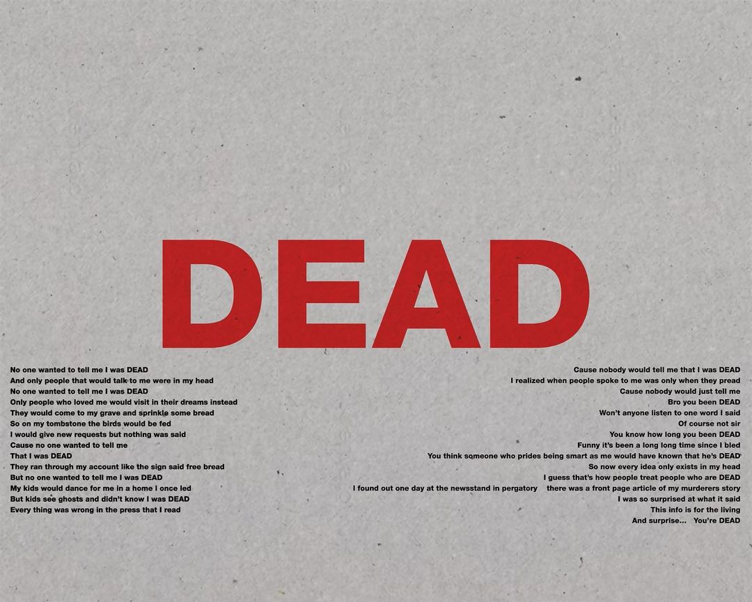 和卡戴珊离婚后，Kanye West发布第二首诗：“死亡”