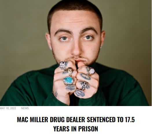 造成Mac Miller死亡的几个嫌疑人被判刑