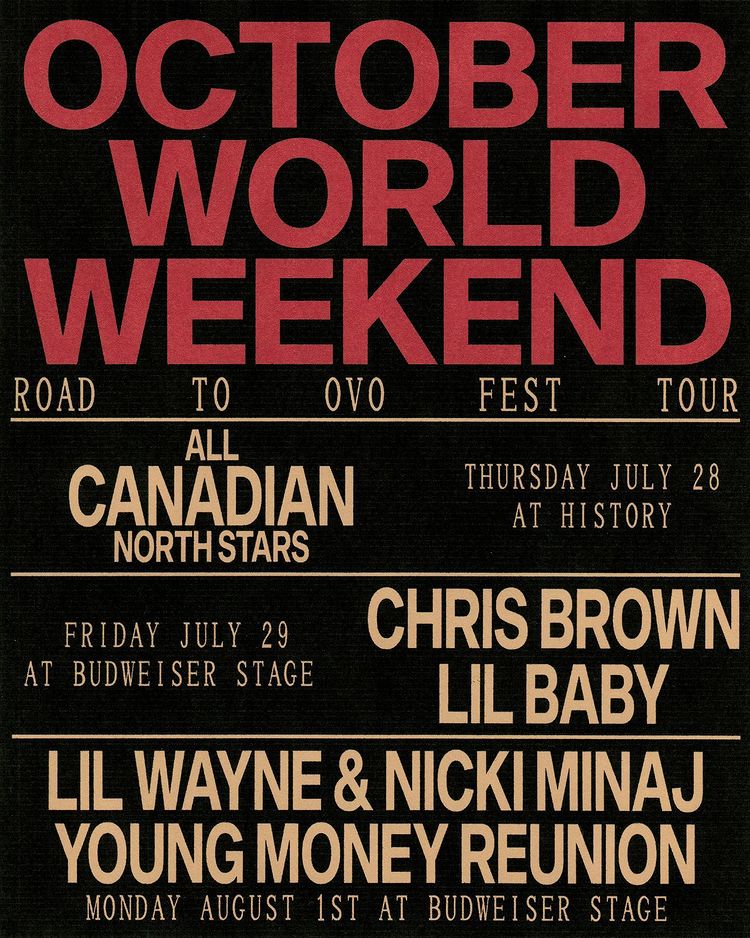 Drake宣布大事件，和Lil Wayne，Nicki Minaj 三巨头联合演唱会