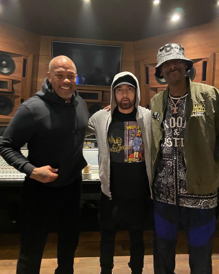 Eminem，Dre，Snoop Dogg录音室搞事情