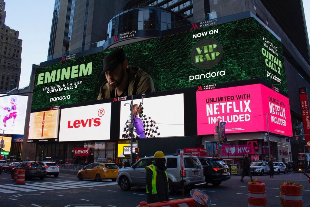 Eminem再次登上时代广场