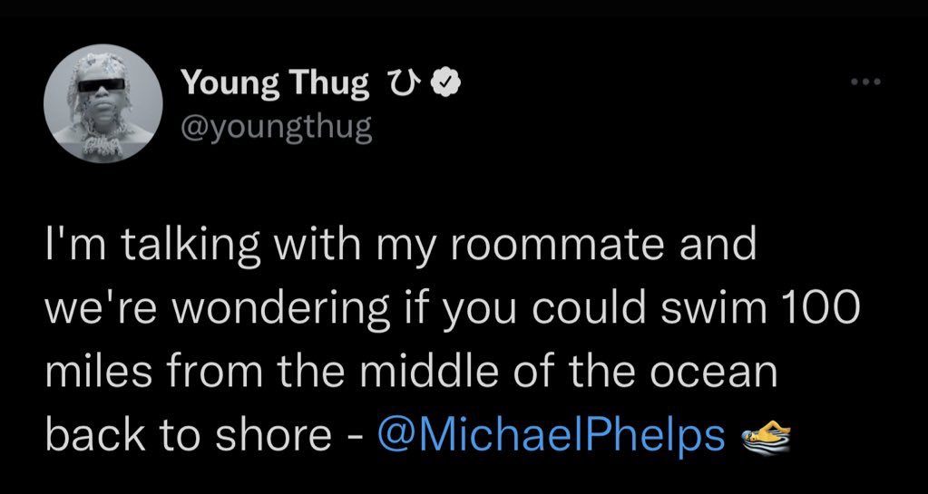 Young Thug牢里偷闲，他和飞鱼菲尔普斯对话