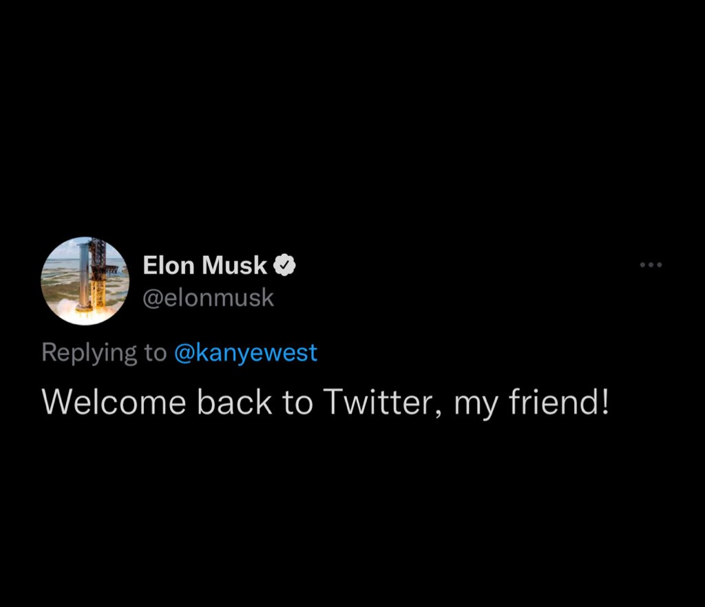 风云人物Elon马斯克叫Kanye回推特玩