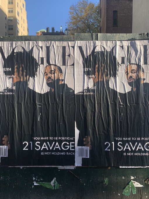 Drake和21Savage恶搞Vogue杂志封面，惹上官司，被起诉400万美刀