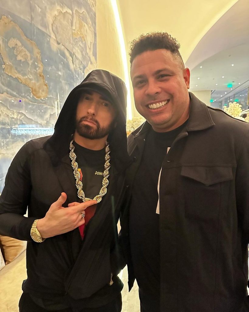 Eminem和大罗纳尔多，C罗同框