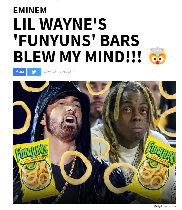 Eminem对Lil Wayne的新歌竖起大拇指