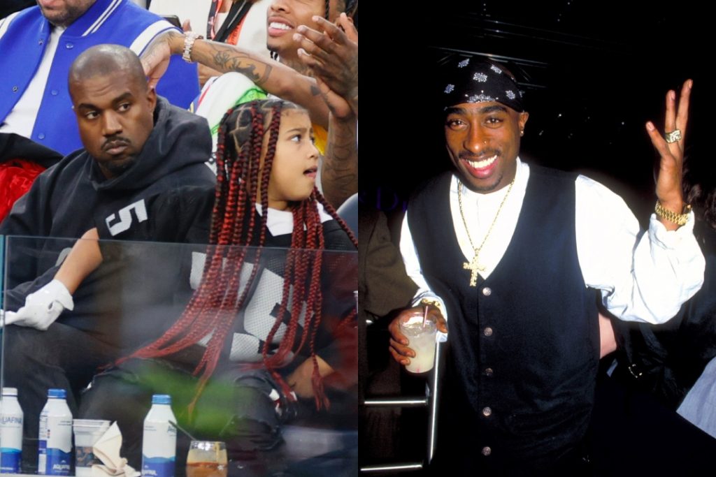 Kanye女儿North最想见的人Tupac, 将来收购Ye和卡戴珊的品牌