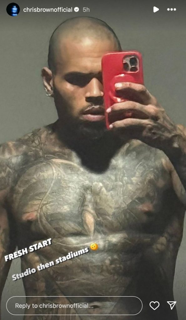 Chris Brown换了个发型，从头开始