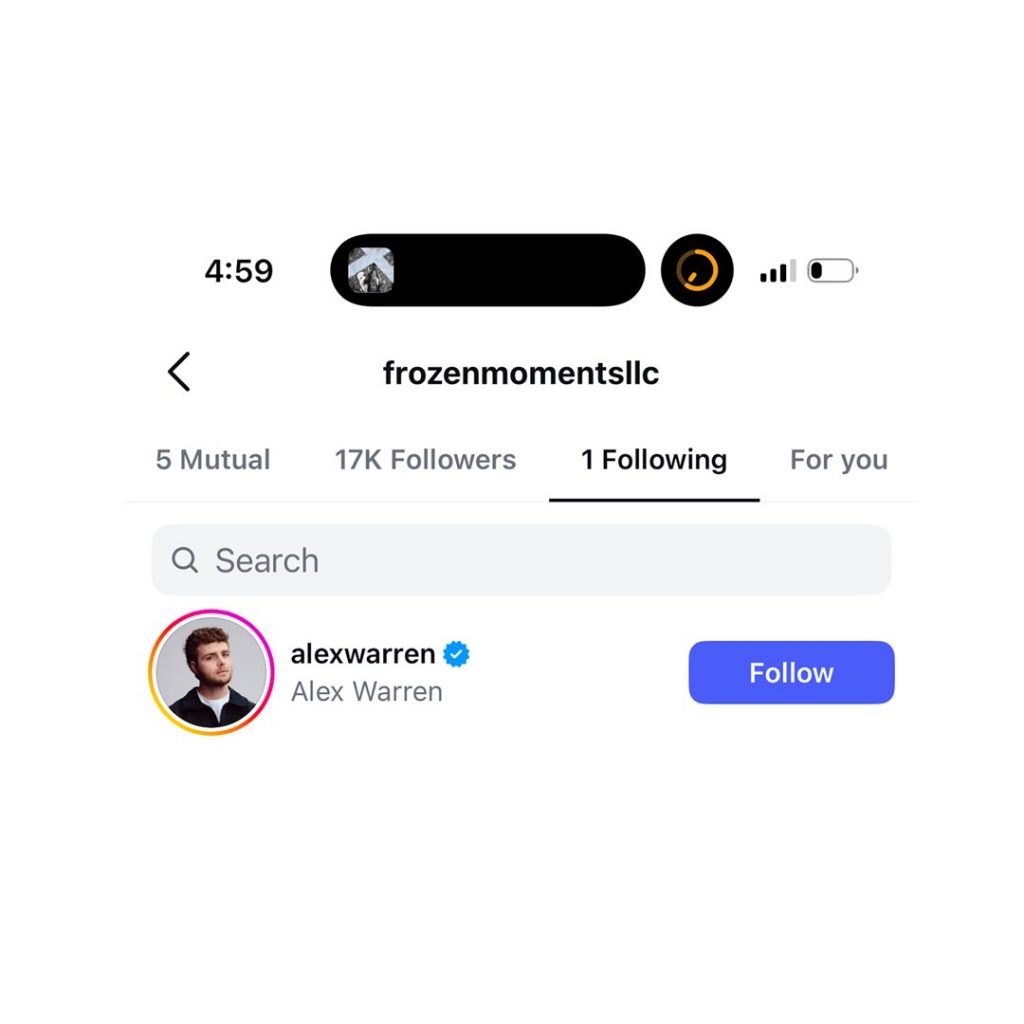 Drake通过小号只关注了亚历克斯·沃伦