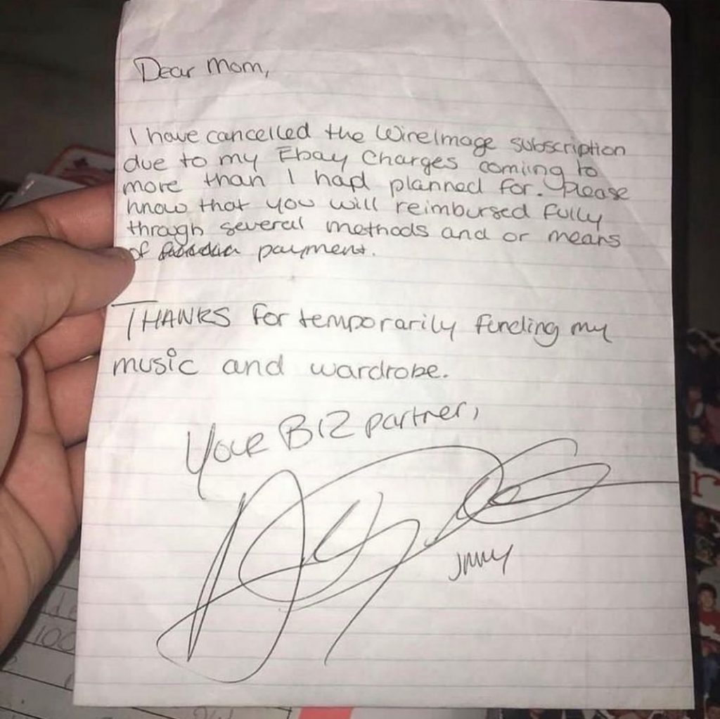 曝光！Drake成名前私人信件