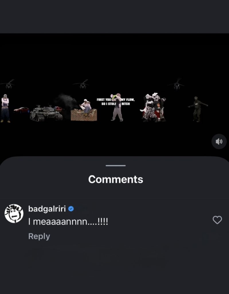 ASAP Rocky歌曲中Diss Drake？Rihanna回应了