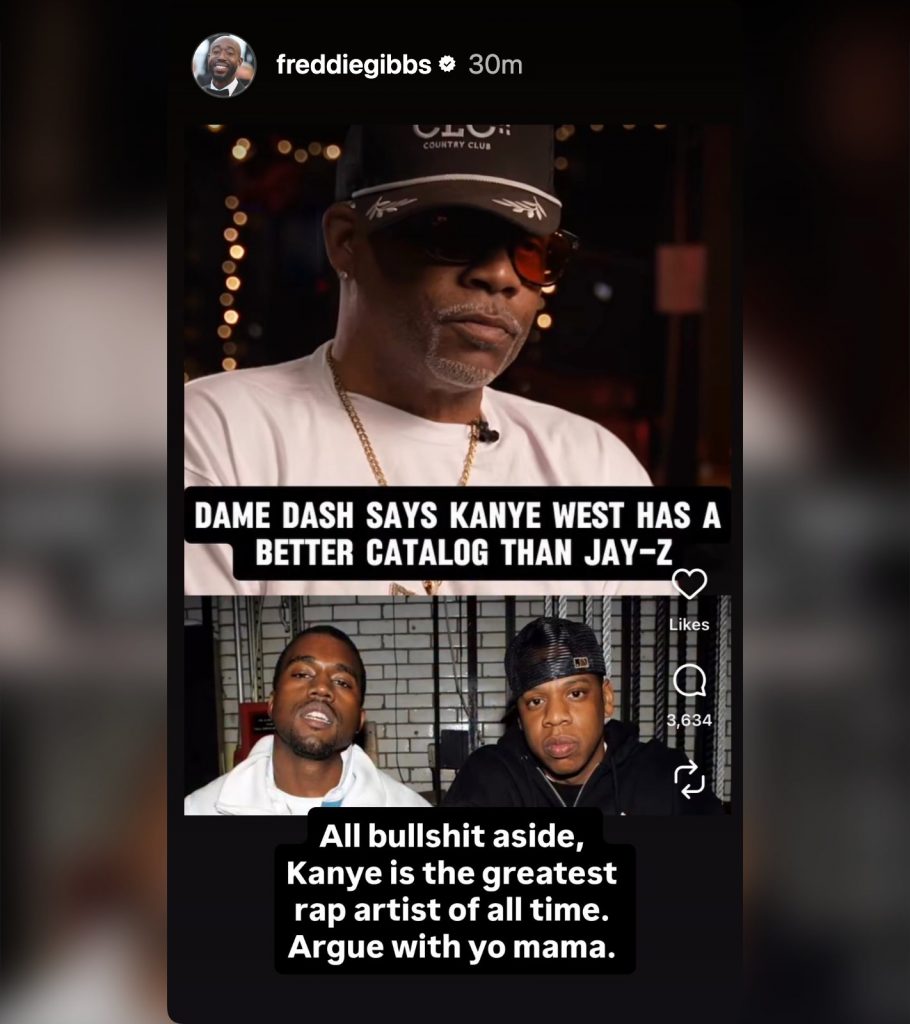 “Kanye West被评为有史以来最伟大的说唱艺术家”