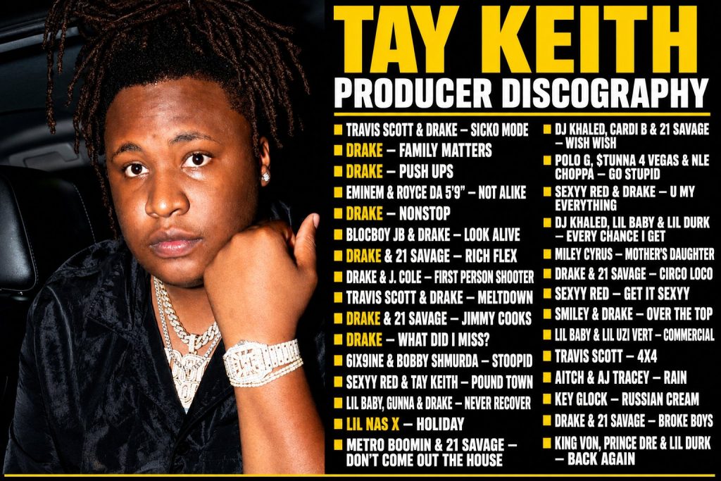Drake,Travis Scott致敬已故Tay Keith Drake,Travis Scott致敬已故Tay Keith