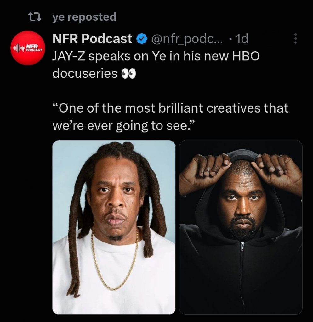 Jay Z高度评价Kanye